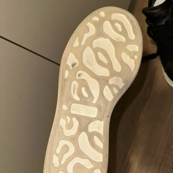 Alexander McQueen Black and White Sneakers Size 38 1/2